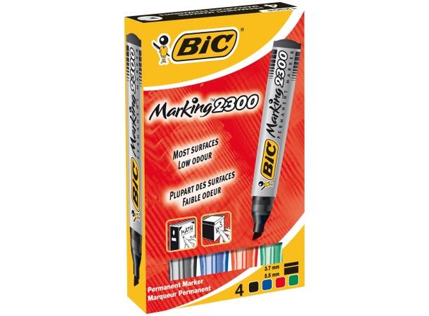 Merkepenn BIC Marking 2300 assortert (4) 